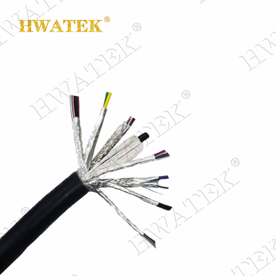 1P×28AWG+2C×26AWG PVC Jacket Shield Multicore Cable UL 20276 Cobre em lata