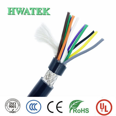 Cabo UL2095 4P×24AWG com blindagem trançada de cobre estanhado, isolamento de espuma PE e revestimento de PVC 300V 80°C