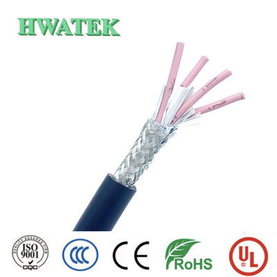Cabo USB 2.0 UL2103 1P×26AWG + 2C x 28AWG blindado de cobre estanhado com isolamento XLPE, jaqueta de PVC, 300V, 105℃, trançado