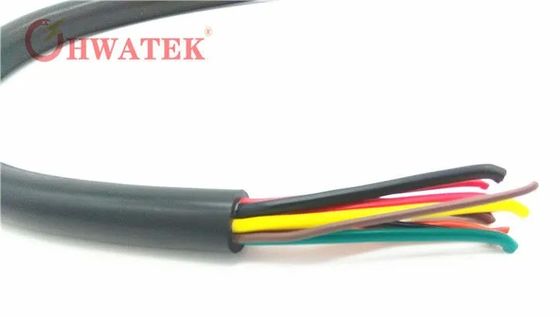 Cabo Flexível Industrial UL2517 4C×24AWG+W com Isolamento e Capa de PVC para Aplicações de 105℃ 300V
