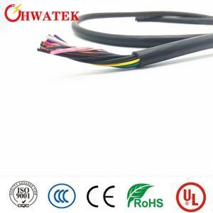 UL2517 13P×24AWG+AB Isolamento industrial de PVC Cabo flexível com 105°C e condutor de fibras de cobre enlatado