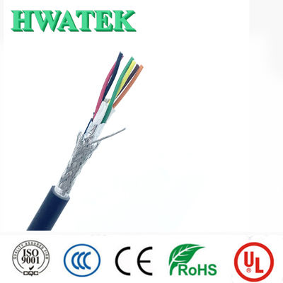 UL20855  Isolamento PP Jaqueta FRPE 5C×26AWG+A 80℃ 30V Cabo trançado de cobre estanhado