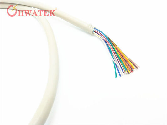 Cabo Flexível Industrial UL2468 de Cobre Estanhado e Flexível com Isolamento SR-PVC e Revestimento de PVC 15C×24AWG+ADB