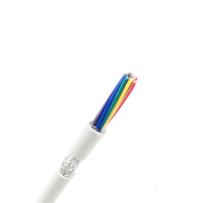 Cabo de Alimentação Coaxial de 16 Vias com Isolamento em PVC e Condutores Trançados de Cobre Estanhado