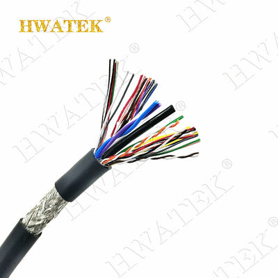 Cabo UL20276 de cobre estanhado multifilar 6C×28AWG + 1P x 28AWG trançado 80℃ 30V Isolamento PP Cabo com revestimento em PVC