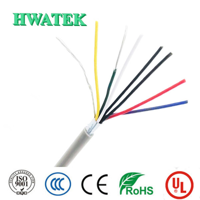 4P o cabo do revestimento 30V do TPE Calibre de diâmetro de fios 80℃ 30V do × 22 estanhou a resistência UV encalhada de cobre