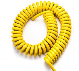 × 1P 30AWG + 3C material espiral do cabo TPU do núcleo 80℃ 30V das costas 5 do × 30AWG multi