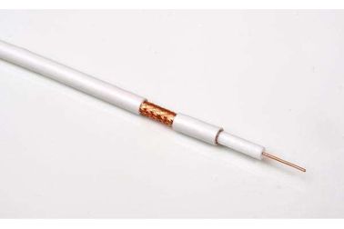 Descubra/bainha padrão coaxial estanhado do PVC do cabo UL444 do cobre RG58 para produtos eletrônicos